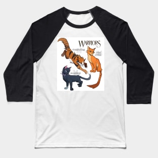 Firestar, Tigerstar and Scourge from Warrior Cats - The Darkest Hour Baseball T-Shirt